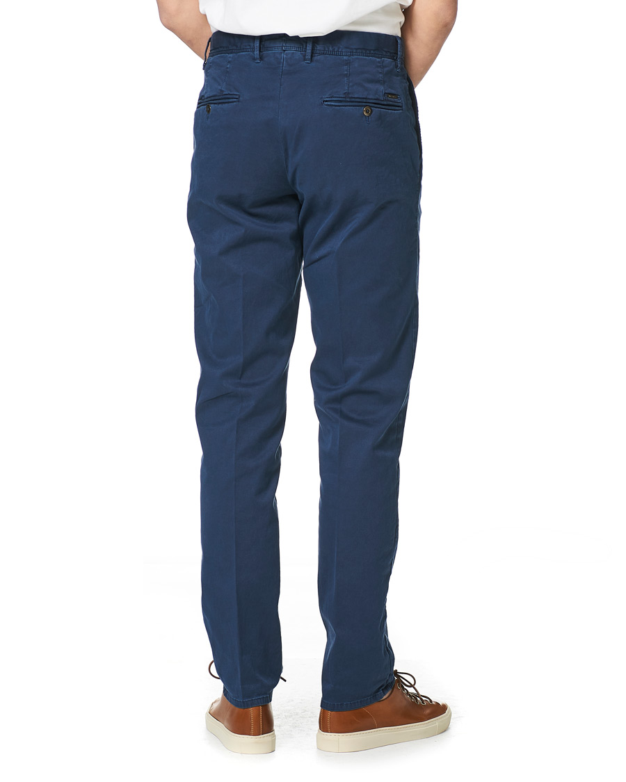 Herre | Bukser | Incotex | Regular Fit Garment Dyed Slacks Navy