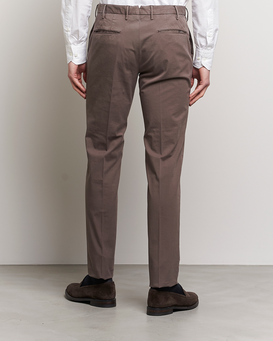 Herre | Bukser | Incotex | Slim Fit Comfort Chinos Dark Brown