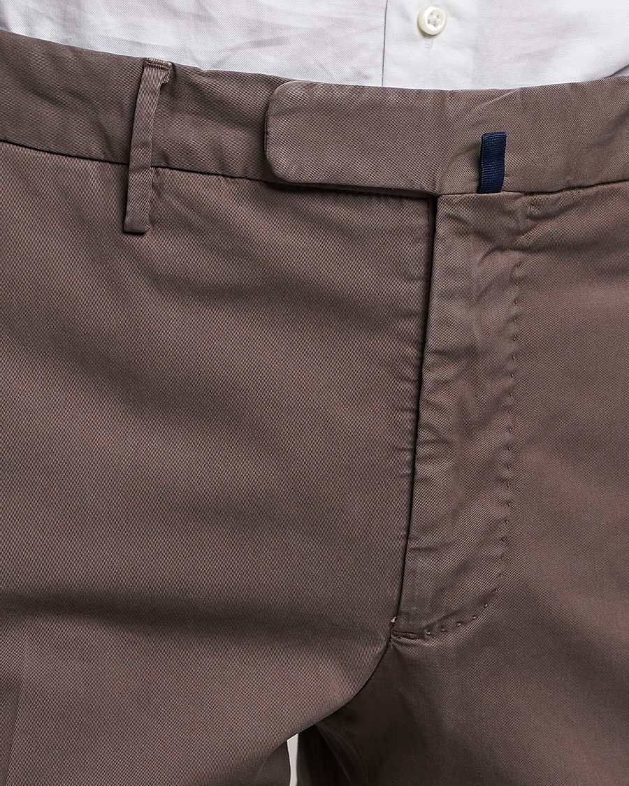 Herre | Bukser | Incotex | Slim Fit Comfort Chinos Dark Brown