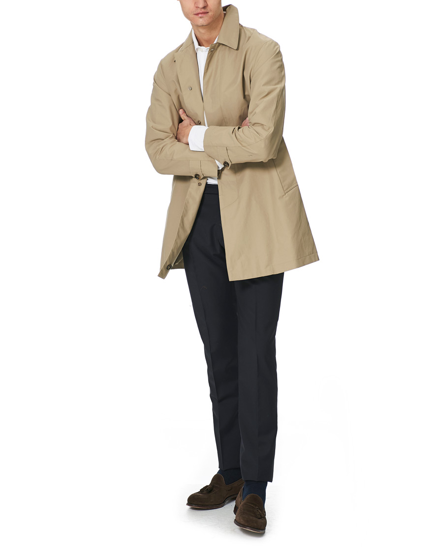 Herre | Bukser | Incotex | Slim Fit Tropical Wool Trousers Navy