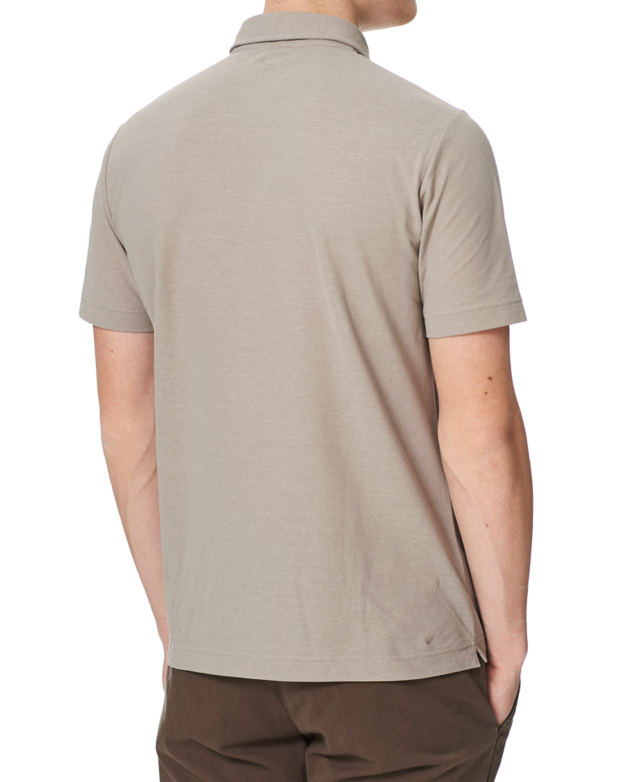 Herre | Pikéer | Zanone | Ice Cotton Short Sleeve Polo Beige