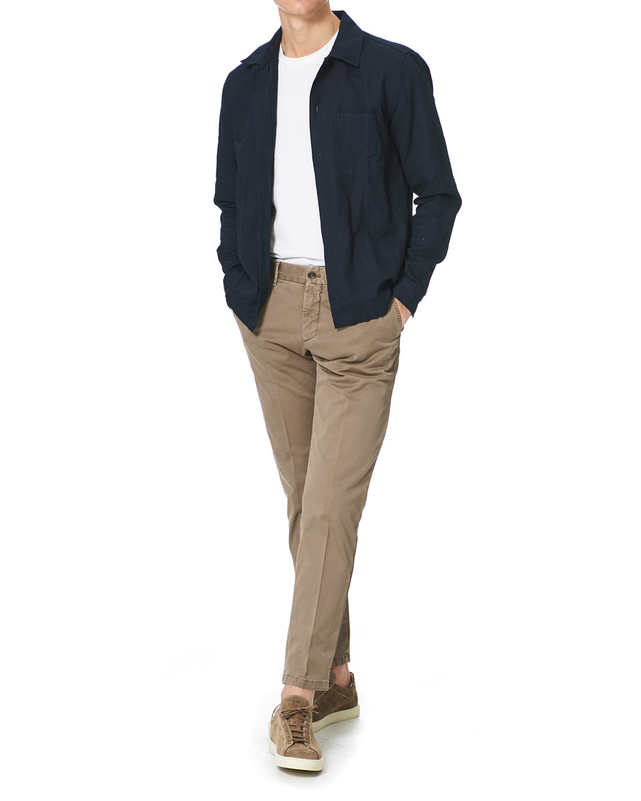 Herre | Bukser | J.Lindeberg | Chaze Garment Dye Stretch Pants Walnut