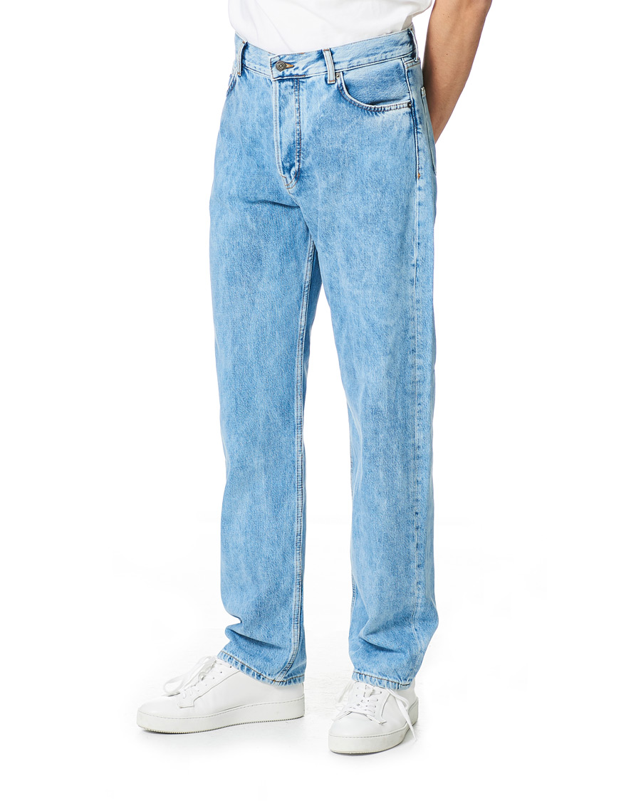 Herre | Jeans | J.Lindeberg | Johnny Light Washed Loose Jeans Light Blue