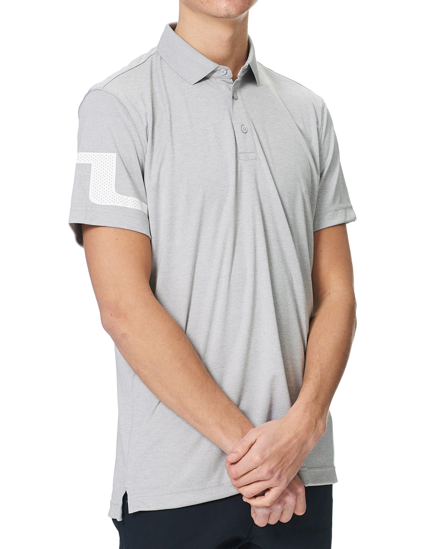 Herre | Pikéer | J.Lindeberg | Heath Regular Fit Golf Polo Micro Chip Melange