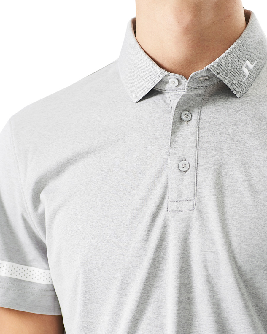 Herre | Pikéer | J.Lindeberg | Heath Regular Fit Golf Polo Micro Chip Melange