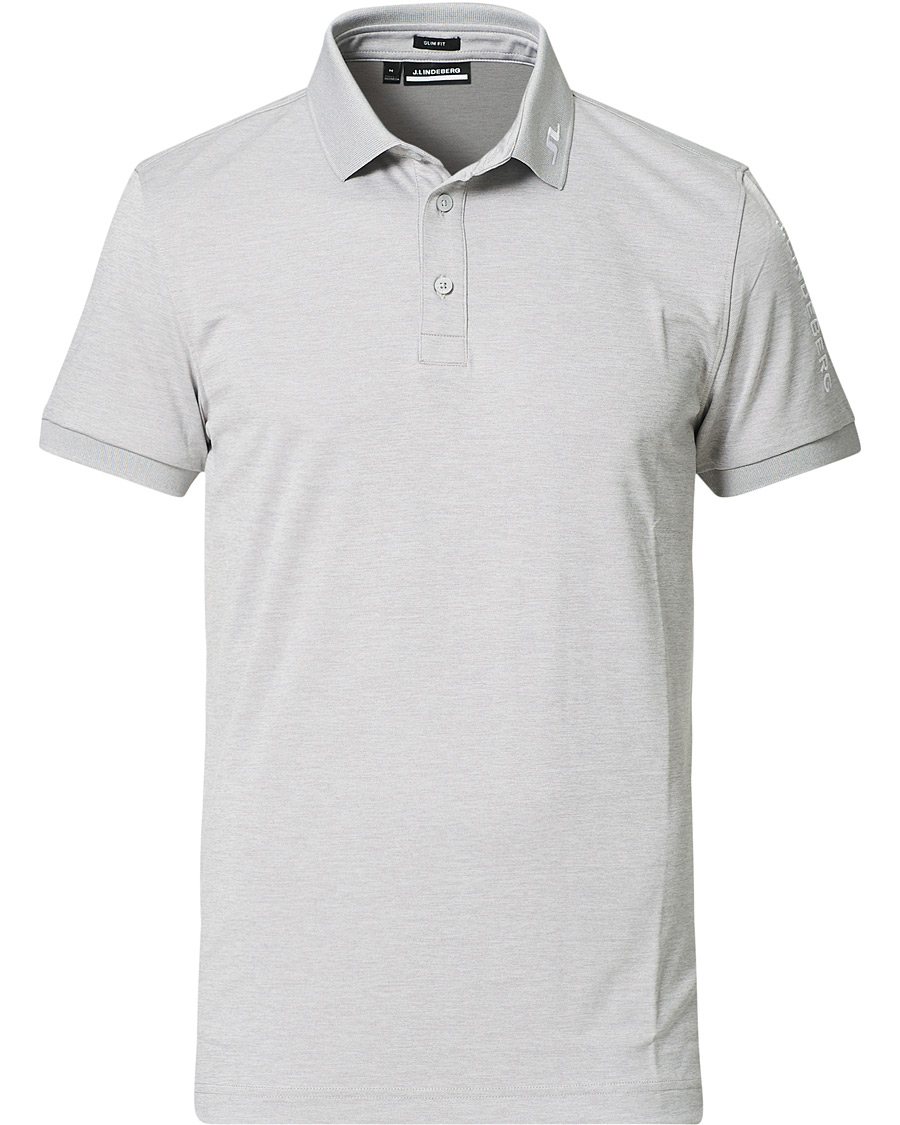 Herre | Pikéer | J.Lindeberg | Tour Tech Slim Fit Golf Polo Micro Chip Melange