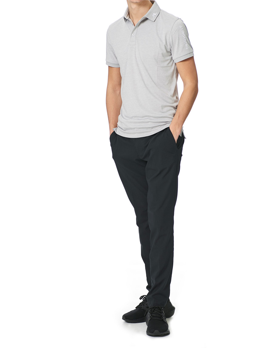 Herre | Pikéer | J.Lindeberg | Tour Tech Slim Fit Golf Polo Micro Chip Melange