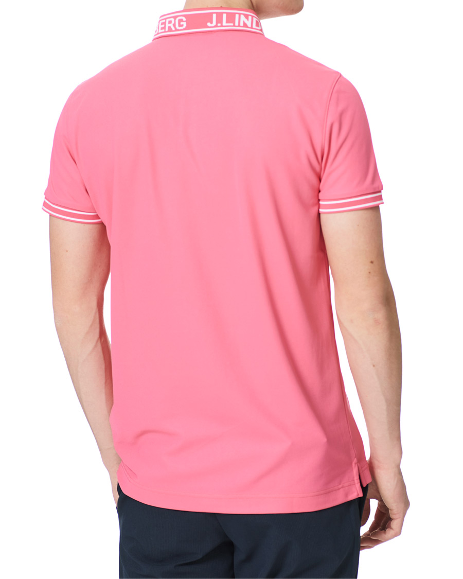 Herre | Pikéer | J.Lindeberg | Austin Regular Golf Polo Hot Pink