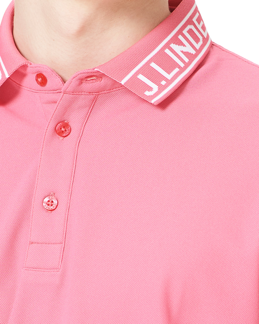 Herre | Pikéer | J.Lindeberg | Austin Regular Golf Polo Hot Pink