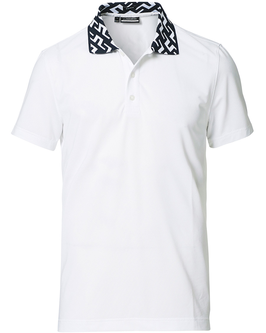 Herre | Pikéer | J.Lindeberg | Karter Regular Fit Golf Polo White