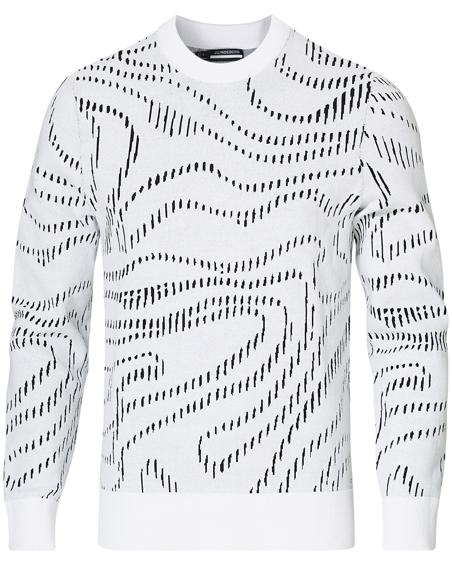 Herre | Gensere | J.Lindeberg | Cyrus Golf Knit Sweater White Spiral Camo
