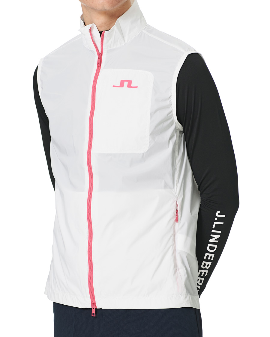 Herre | Gensere | J.Lindeberg | Ash Light Packable Golf Vest White
