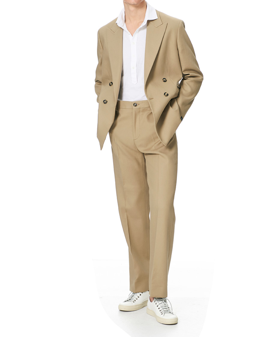 Herre | Bukser | J.Lindeberg | Haij Double Weaved Trousers Batique Khaki