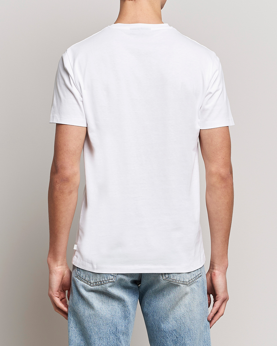 Herre | T-Shirts | J.Lindeberg | Sid Cotton Crew Neck Tee White