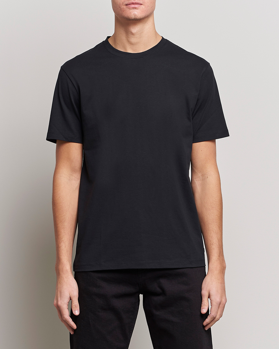 Herre | Business & Beyond | J.Lindeberg | Sid Cotton Crew Neck Tee Black