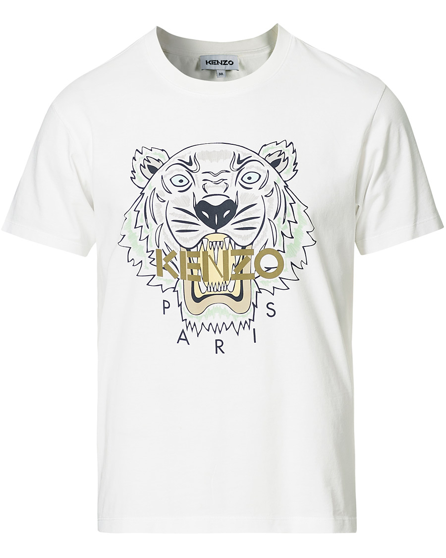 Herre | T-Shirts | KENZO | Tiger Crew Neck Tee White