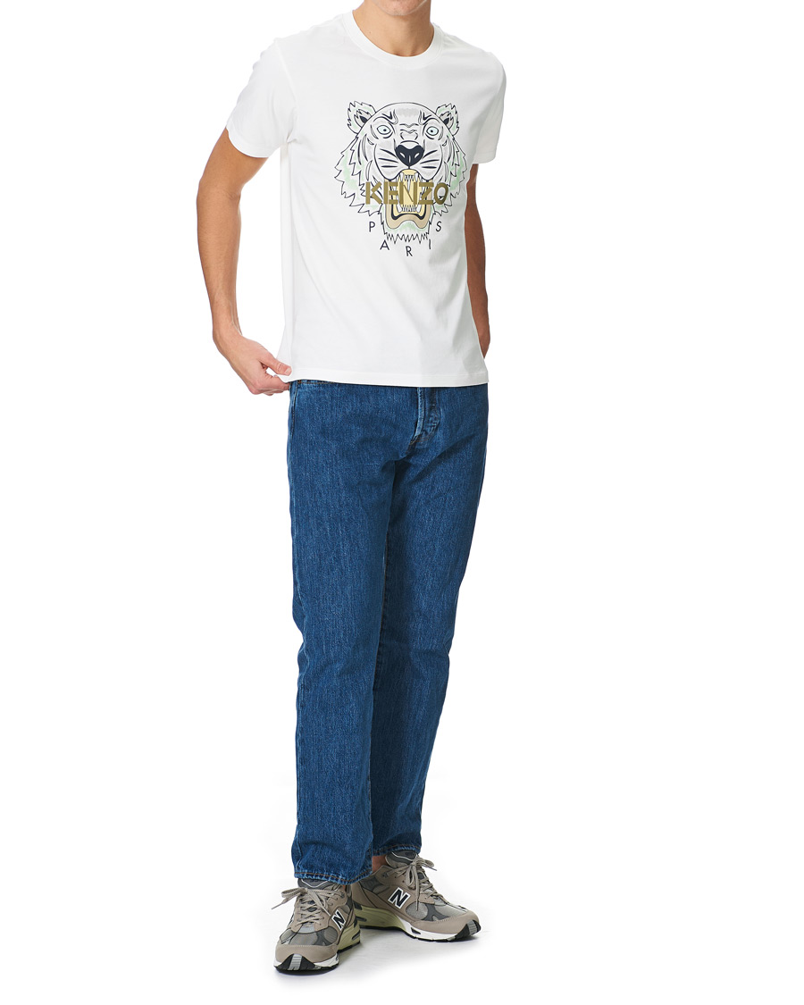 Herre | T-Shirts | KENZO | Tiger Crew Neck Tee White