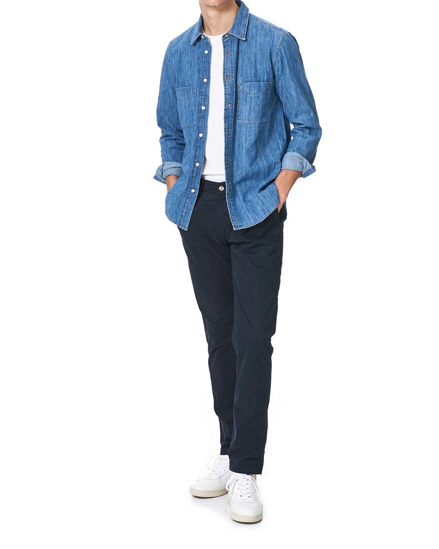 Herre | Skjorter | Tiger of Sweden | Benjad Denim Shirt Light Blue