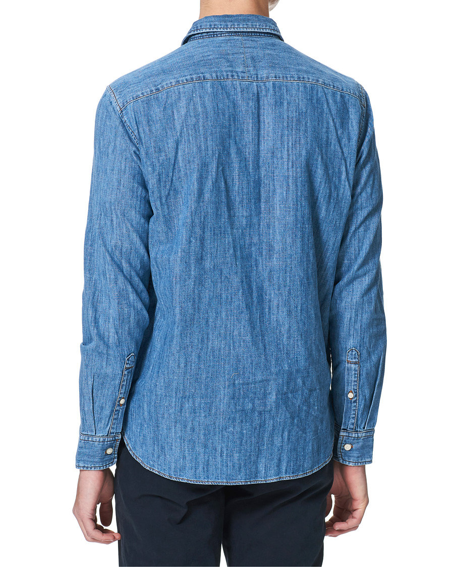 Herre | Skjorter | Tiger of Sweden | Benjad Denim Shirt Light Blue
