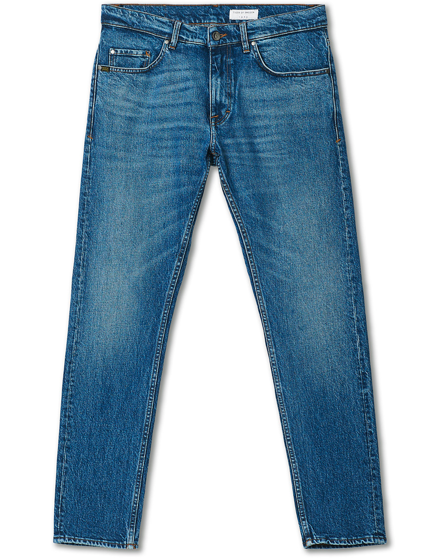Herre | Jeans | Tiger of Sweden | Pistolero Stretch Cotton Jeans Royal Blue