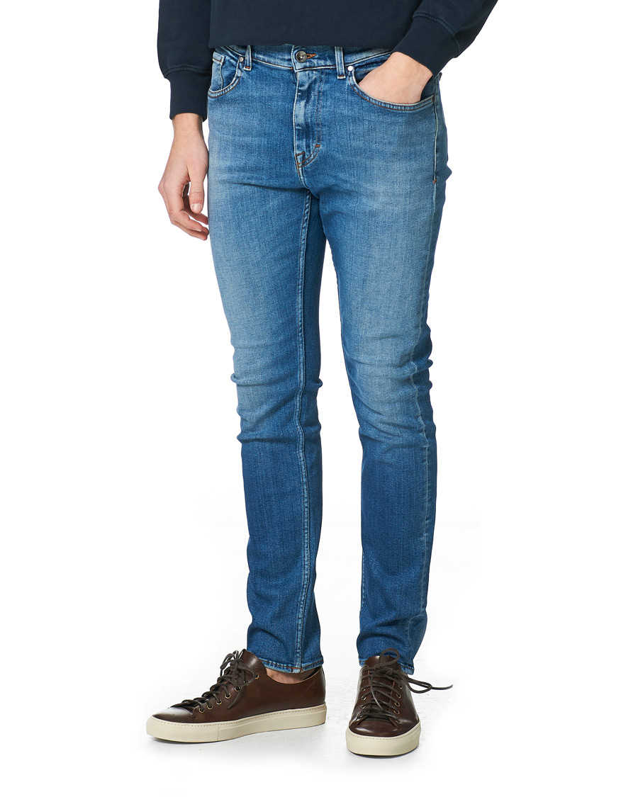 Herre | Jeans | Tiger of Sweden | Leon Superstretch Jeans Medium Blue