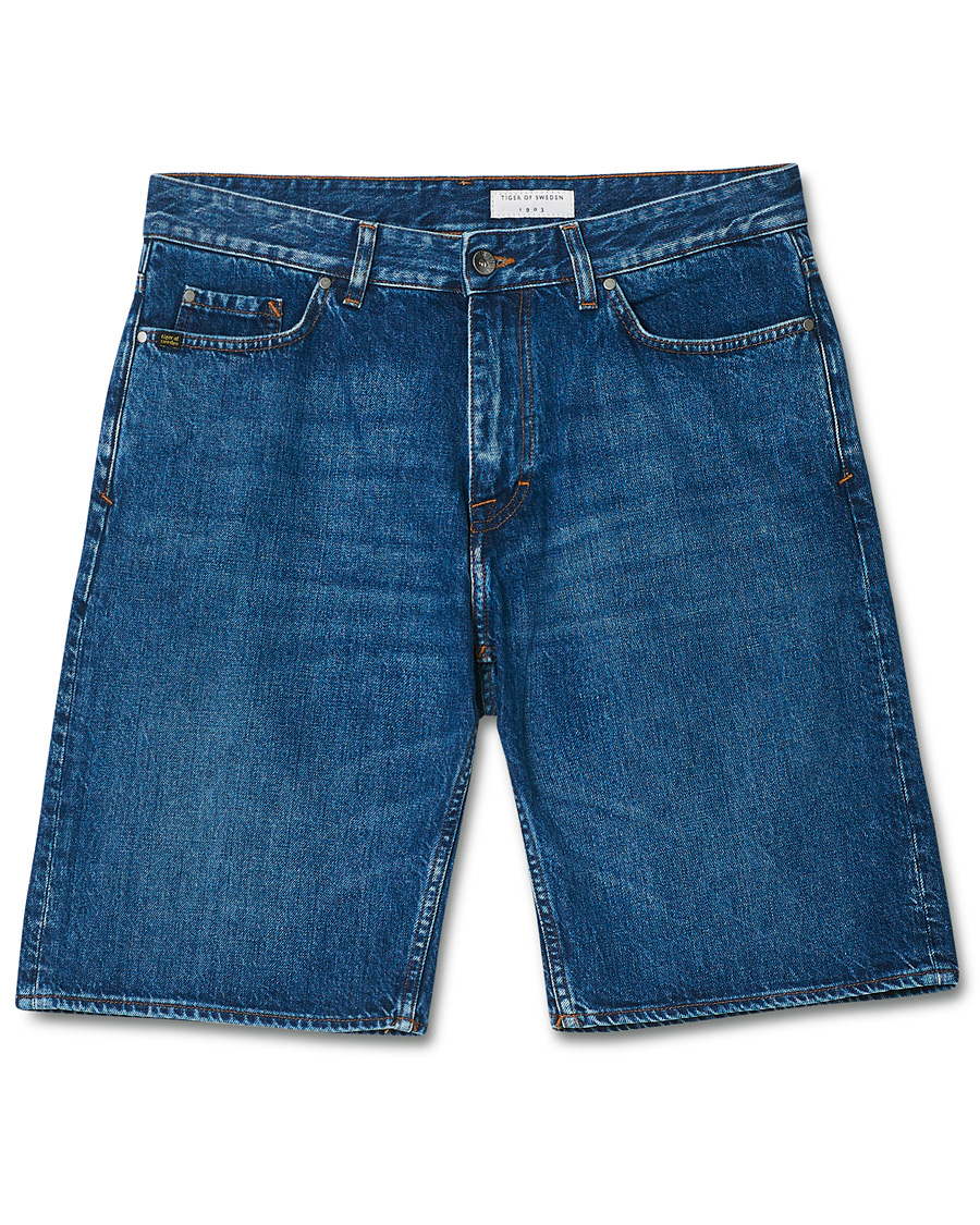 Herre | Shorts | Tiger of Sweden | Kylian Jeans Shorts Royal Blue