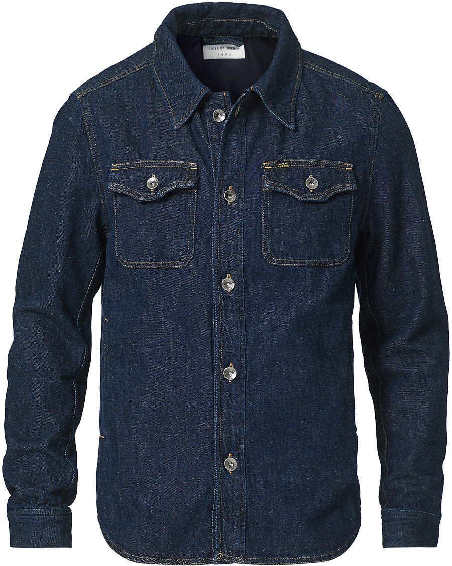 Herre | Jakker | Tiger of Sweden | Get Organic Cotton Denim Jacket Midnight Blue