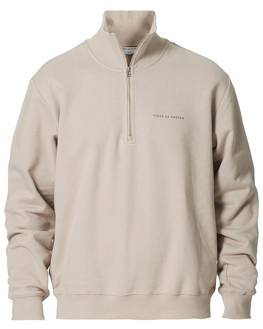 Herre | Gensere | Tiger of Sweden | Marlon Half Zip Sweater Dove Grey