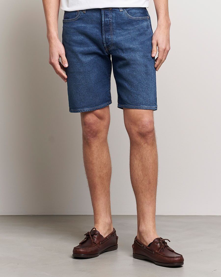 Herre |  | Levi's | 501 Hemmed Denim Shorts Bleu Eyes Break