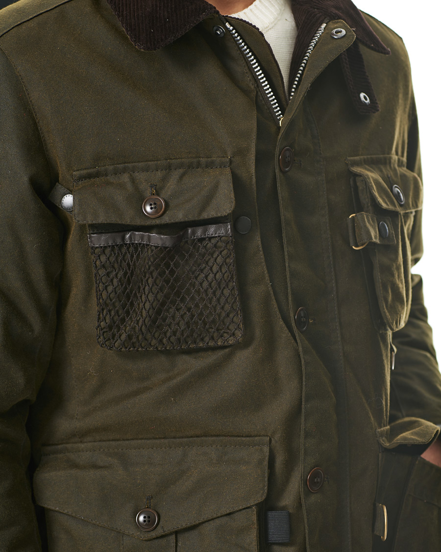 Herre | Jakker | Barbour Gold Standard | Grampain Padded Wax Jacket Olive