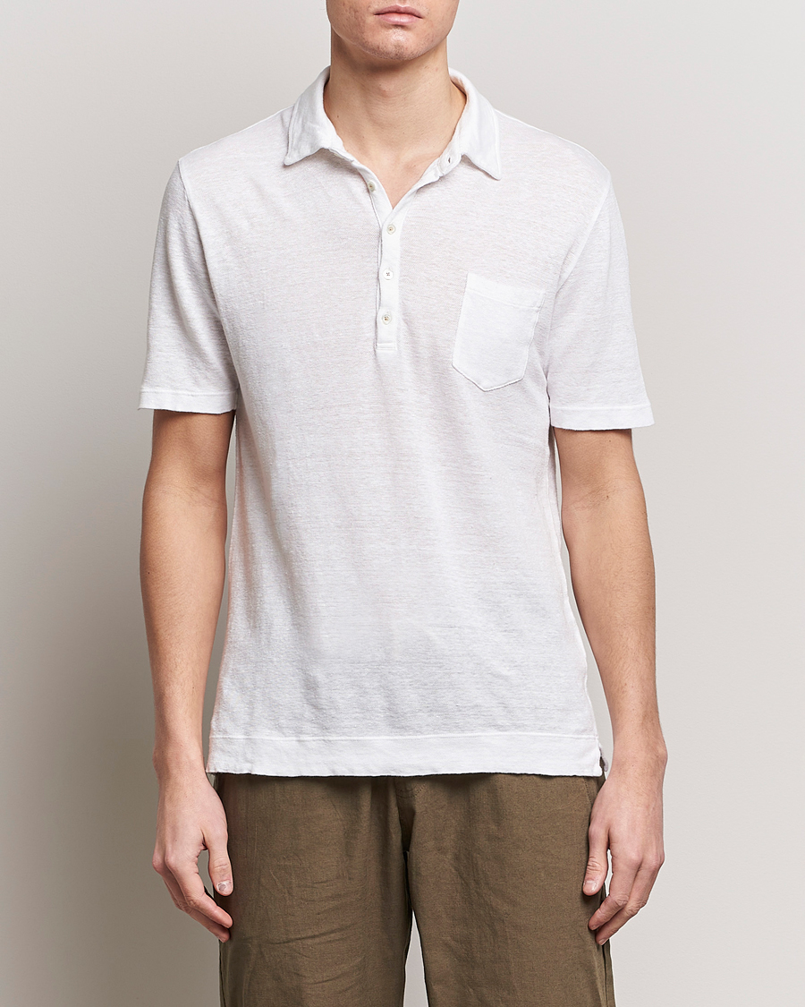 Herre |  | Massimo Alba | Wembley Linen Polo White