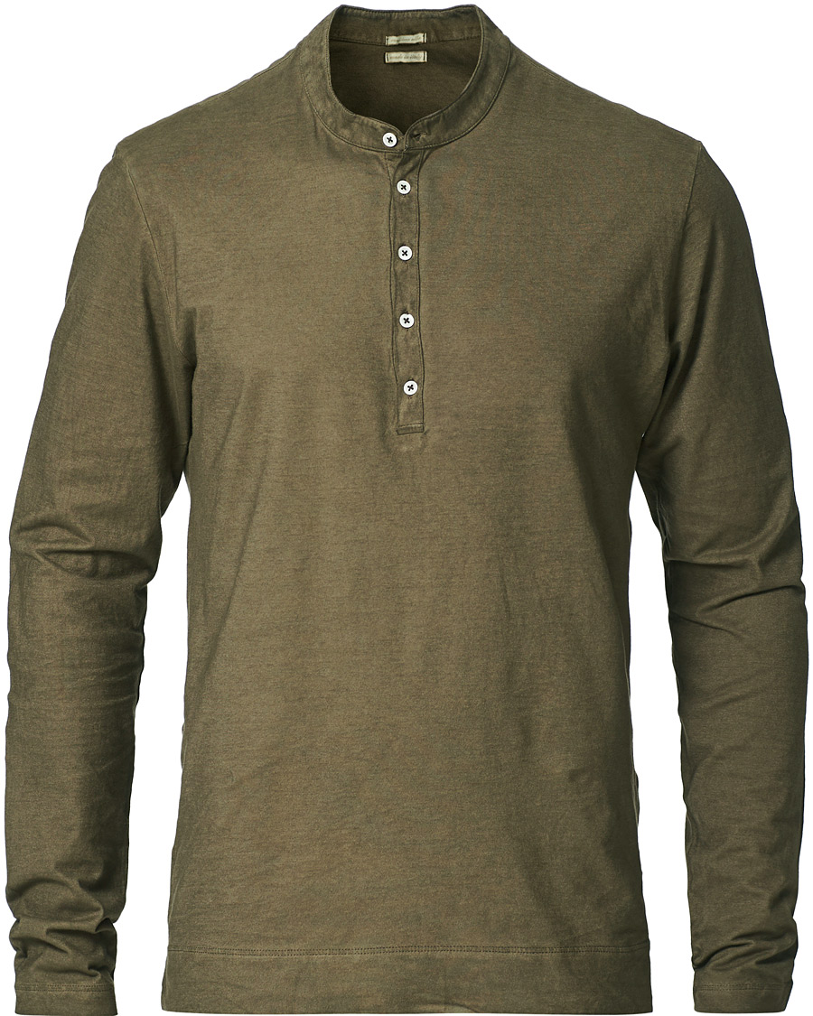 Herre | Gensere | Massimo Alba | Hawai Watercolor Henley Military