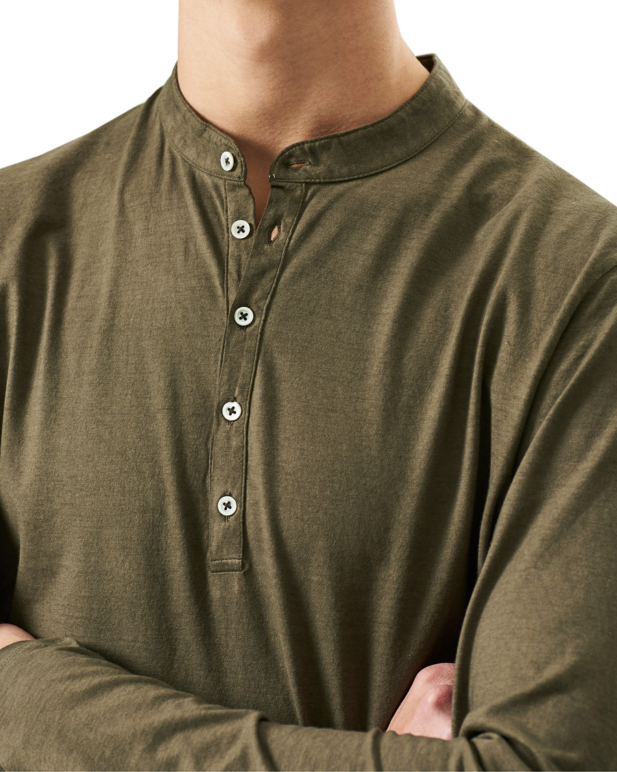 Herre | Gensere | Massimo Alba | Hawai Watercolor Henley Military