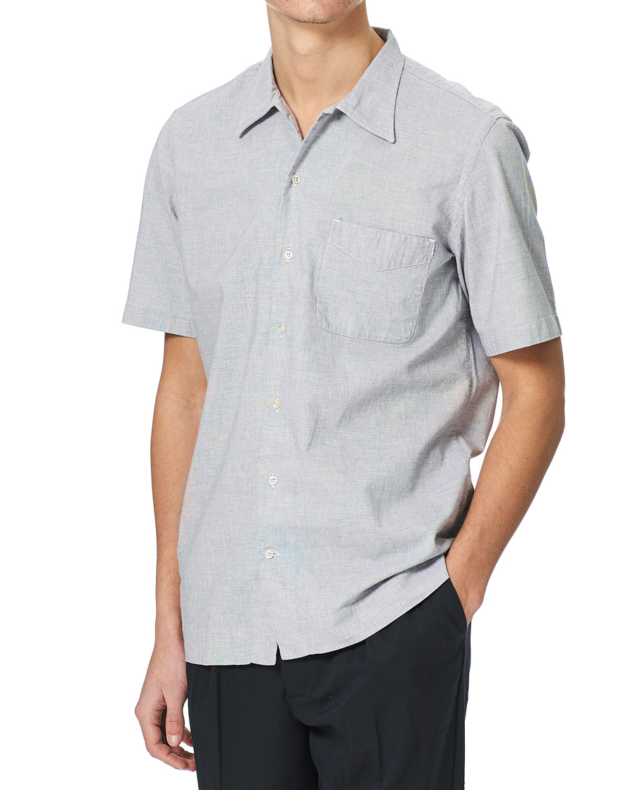 Herre | Skjorter | Massimo Alba | Venice Camp Collar Shirt Light Blue