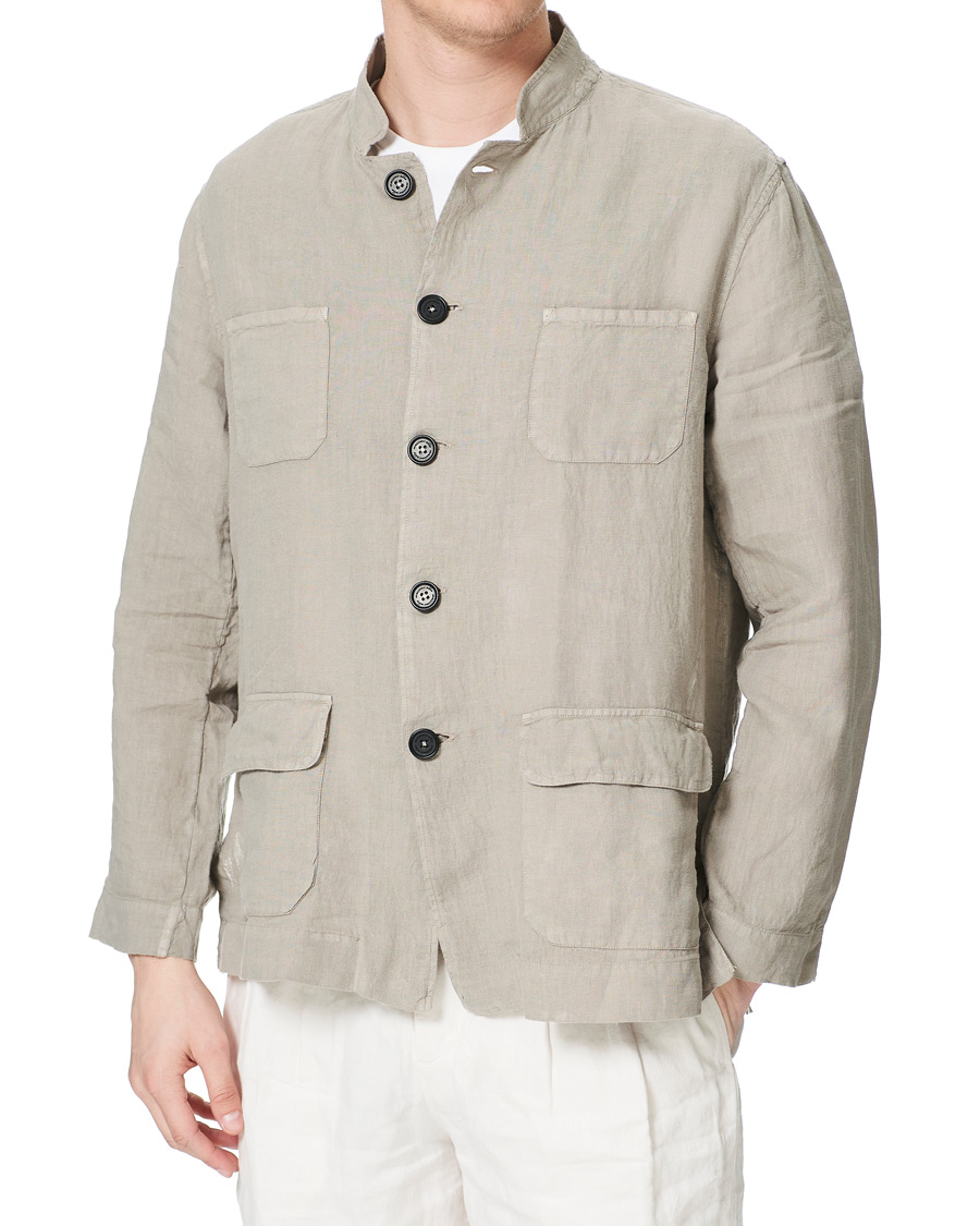 Herre | Skjorter | Massimo Alba | Cina Linen Overshirt Walnut