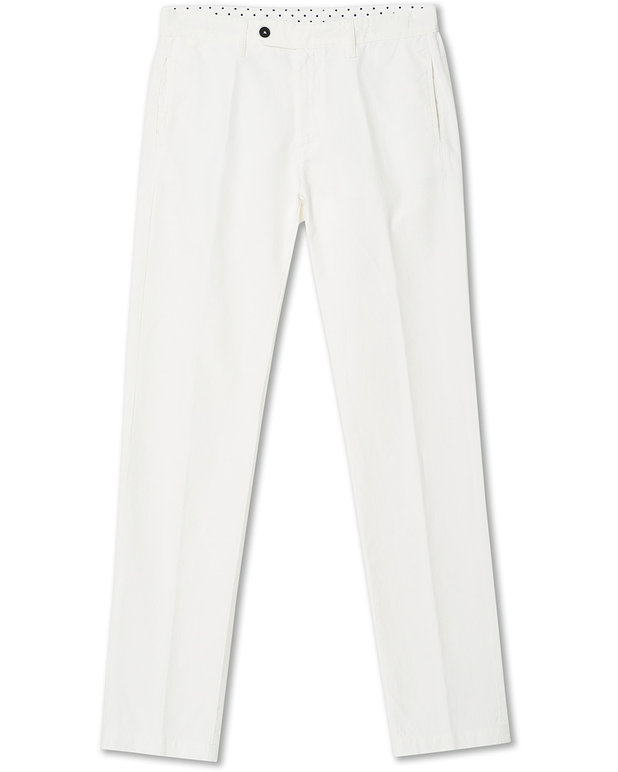 Herre | Bukser | Massimo Alba | Winch Panama Cotton Trousers White
