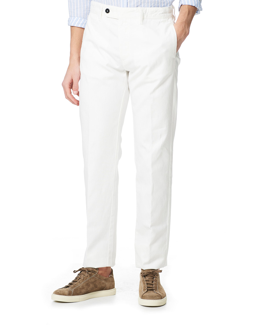 Herre | Bukser | Massimo Alba | Winch Panama Cotton Trousers White