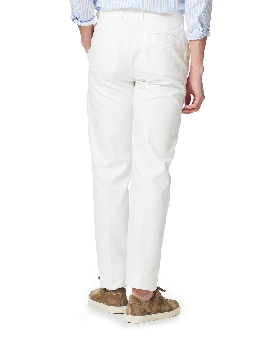 Herre | Bukser | Massimo Alba | Winch Panama Cotton Trousers White