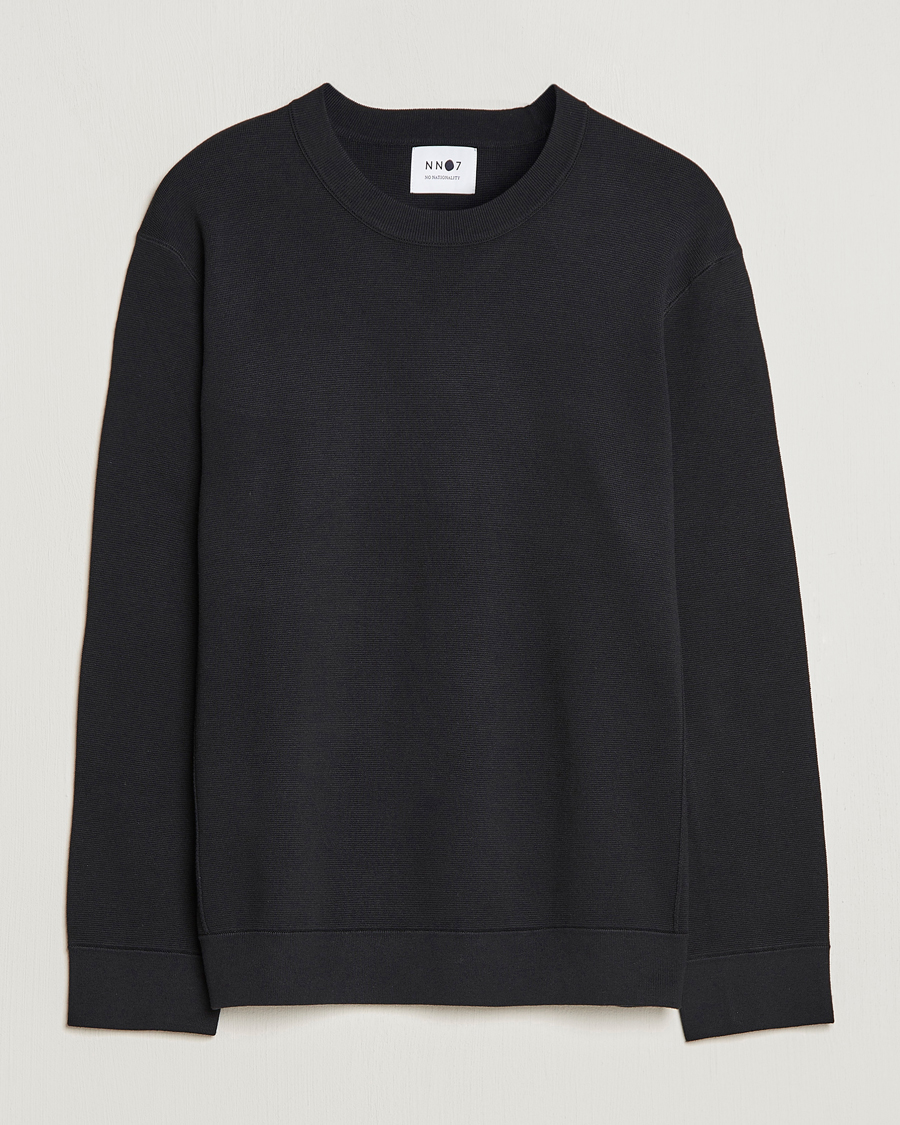 Herre |  | NN07 | Luis Knitted Crew Neck Sweater Black