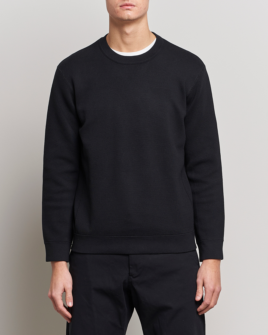 Herre | Gensere | NN07 | Luis Knitted Crew Neck Sweater Black