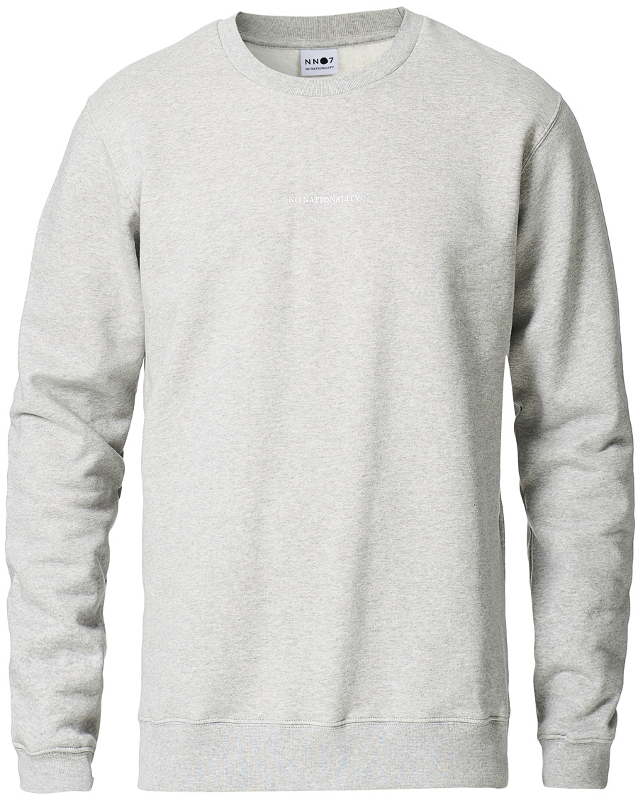 Herre | Sweatshirts | NN07 | Barrow Crew Neck Sweatshirt Light Grey Melange