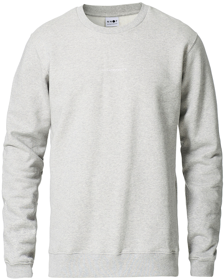 Herre | Gensere | NN07 | Barrow Crew Neck Sweatshirt Light Grey Melange