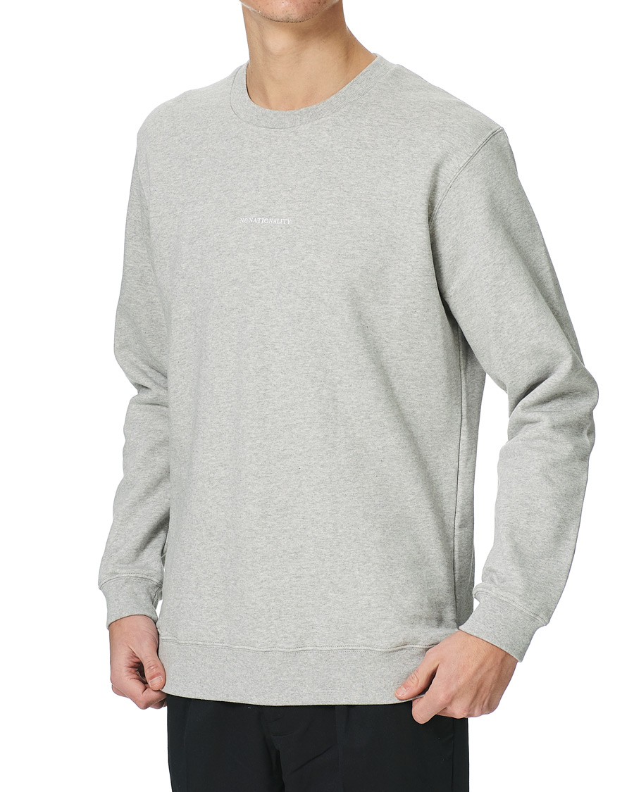 Herre | Gensere | NN07 | Barrow Crew Neck Sweatshirt Light Grey Melange