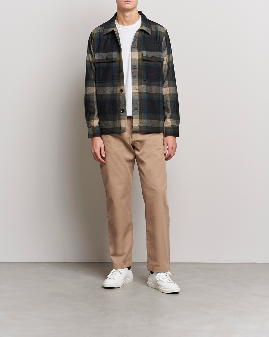 Herre | Bukser | NN07 | Alex Straight Fit Cotton Chinos Khaki