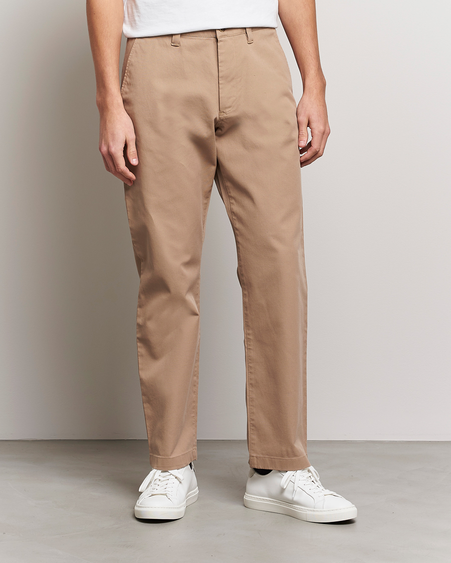 Herre | Wardrobe basics | NN07 | Alex Straight Fit Cotton Chinos Khaki