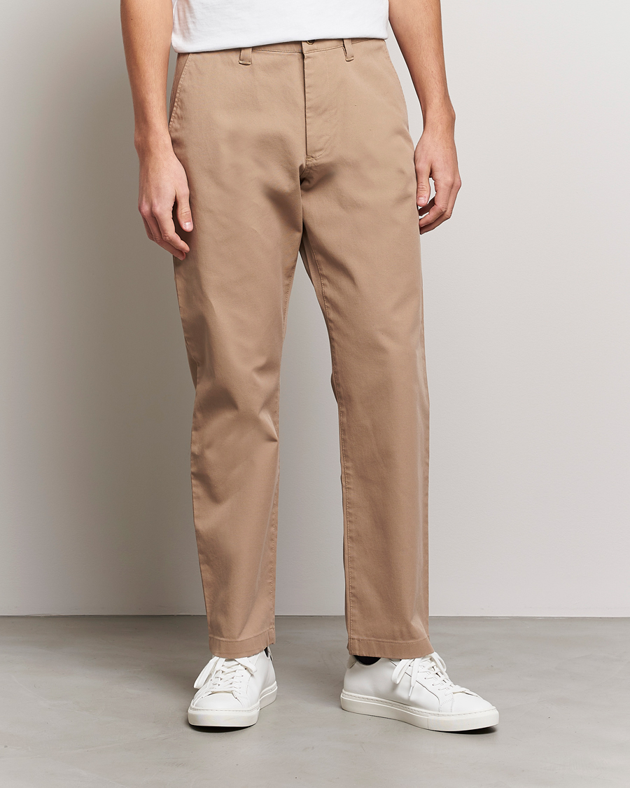 Herre |  | NN07 | Alex Straight Fit Cotton Chinos Khaki
