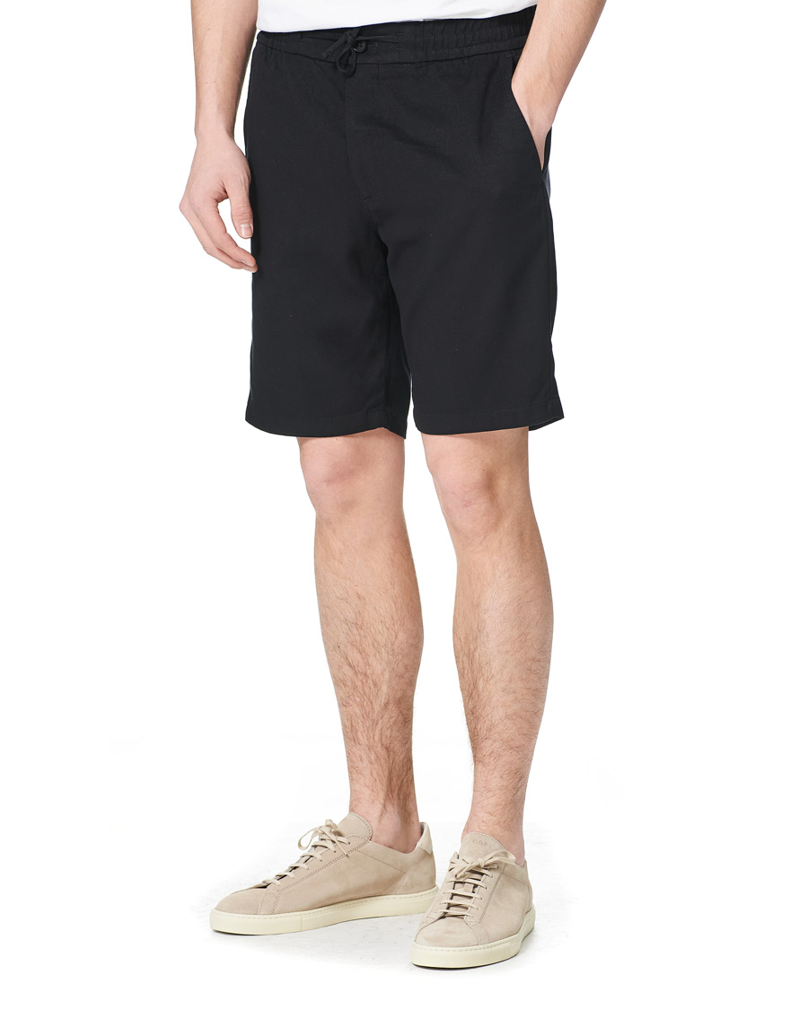 Herre | Shorts | NN07 | Seb Tencel Drawstring Shorts Black