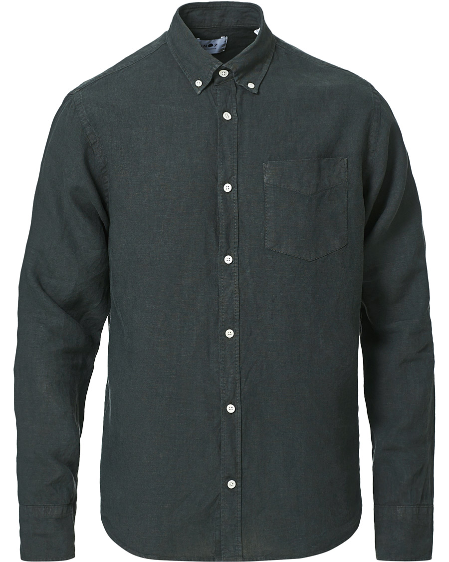 Herre | Skjorter | NN07 | Levon Linen Shirt Concrete
