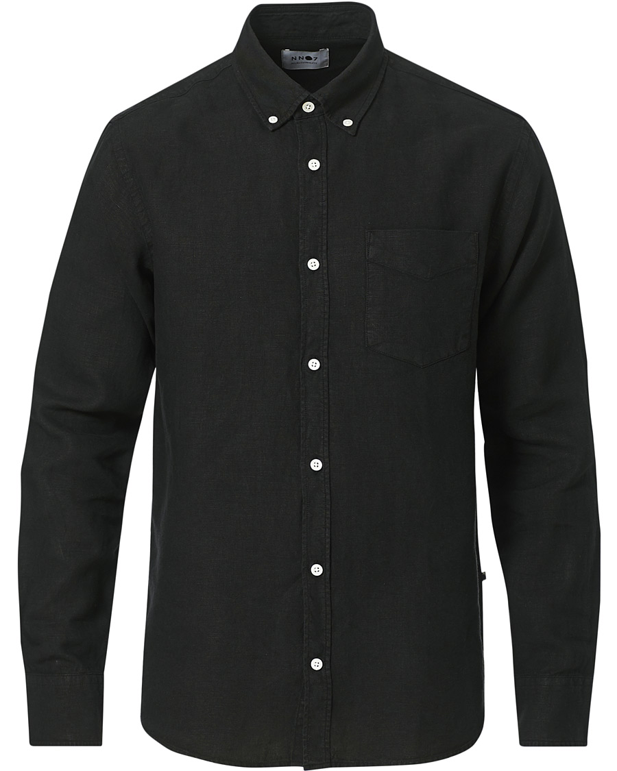 Herre | Skjorter | NN07 | Levon Linen Shirt Black