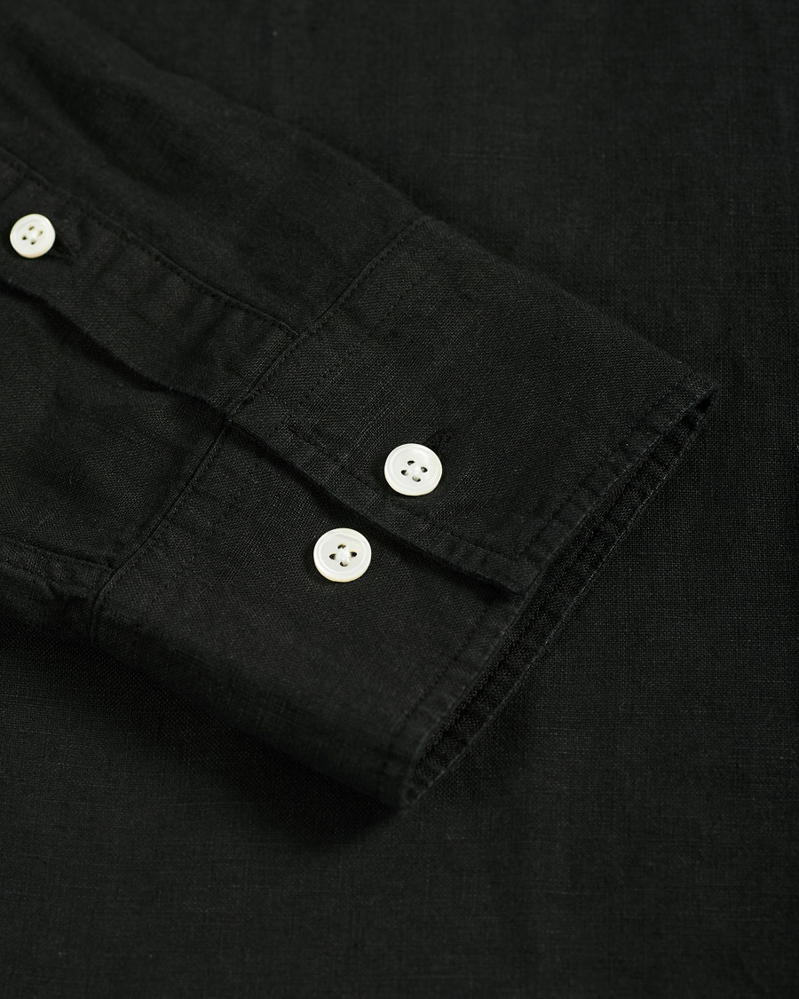 Herre | Skjorter | NN07 | Levon Linen Shirt Black